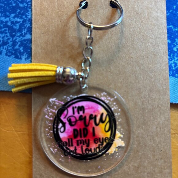Hand Crafted Accessories - Sarcastic Key Chain Handcrafted by me